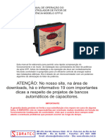 Manual de Operação Do Controlador de Fator de Potência Modelo Cfp12