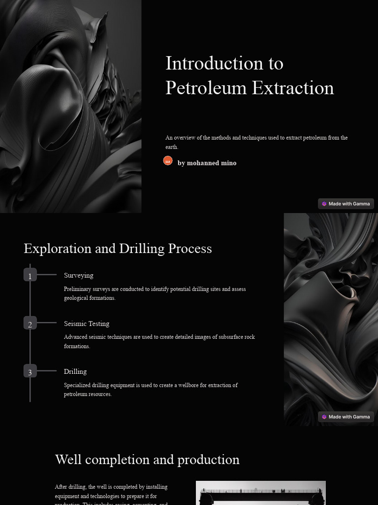 Introduction To Petroleum Extraction | PDF | Oil Well | Extraction Of ...