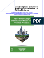 Read online textbook Applications In Design And Simulation Of Sustainable Chemical Processes 1St Edition Dimian A ebook all chapter pdf 