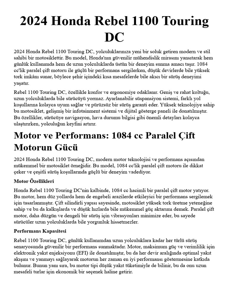 2022 HONDA REBEL 1100 SERVICE MANUAL PDF visual data 2