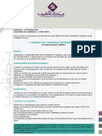 1 Chargé Du Contrôle Interne (H/F) : Référence: CCI/DAIR/2023 Date Limite de Candidature: 17/01/2024