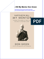 Read online textbook Napoleon Hill My Mentor Don Green ebook all chapter pdf