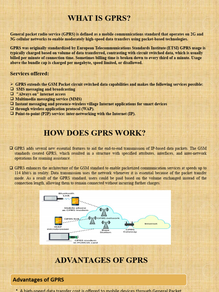What Is GPRS (1) PDF General Packet Radio Service