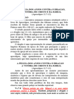 A PELEJA DOS ANJOS CONTRA O DRAGÃO, A VITÓRIA DE CRISTO E DA IGREJA  (Ap 12.7-12)