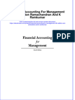 Read Online Textbook Financial Accounting For Management 4Th Edition Ramachandran and K Ramkumar Ebook All Chapter PDF