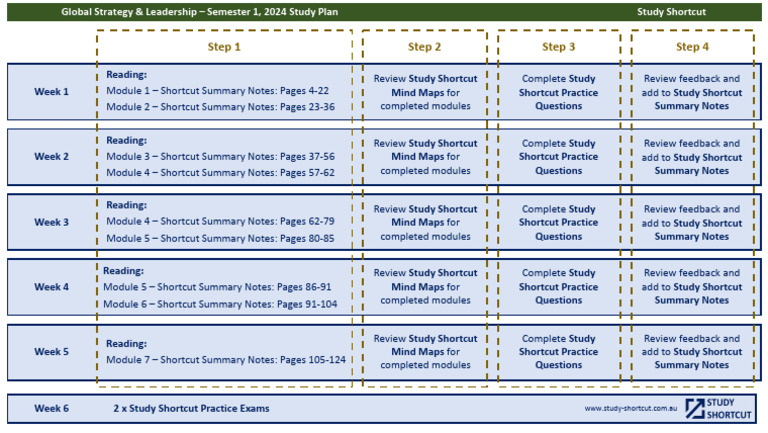 2024 Global Strategy Study Plan | PDF