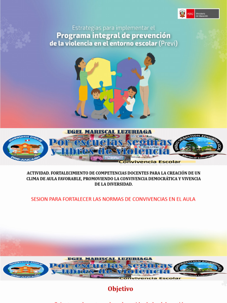 Normas para una Convivencia Escolar Positiva | PDF | Salón de clases ...