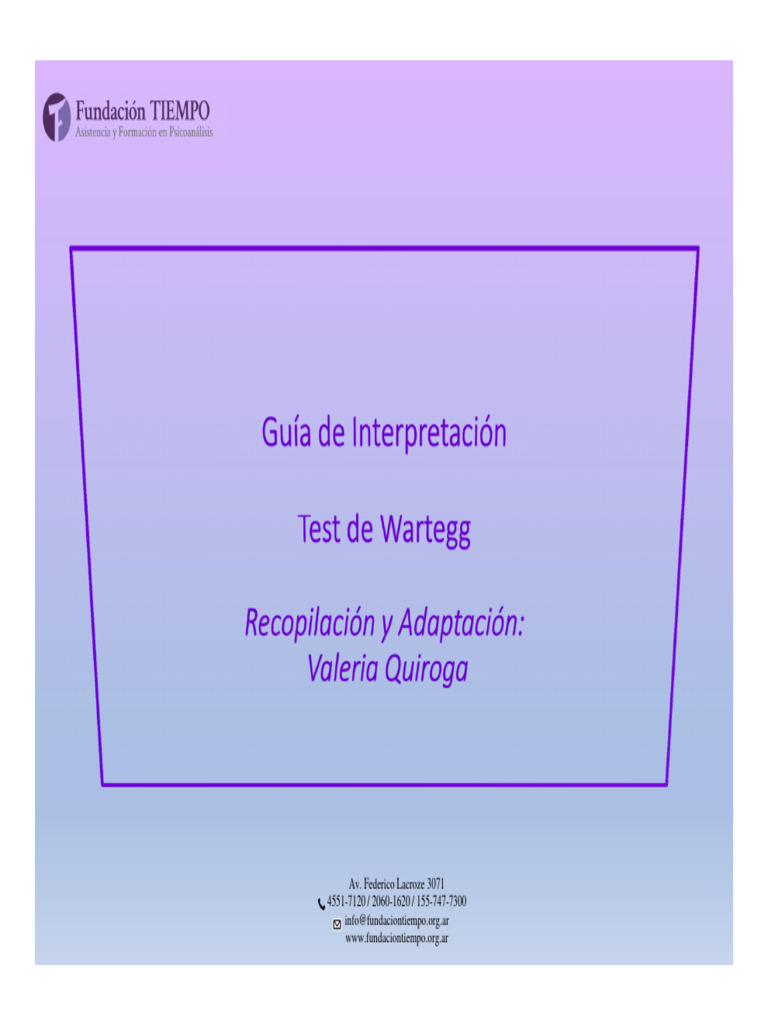Guía de Interpretación Test de Wartegg - 2021 | PDF | Carl Jung | Las