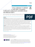 Corticosteroids Versus Clobazam in Epileptic Encephalopathy With ESES: A European Multicentre Randomised Controlled Clinical Trial (RESCUE ESES )