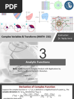 Lecture # 12 (Differentiable and Analytic Functions)