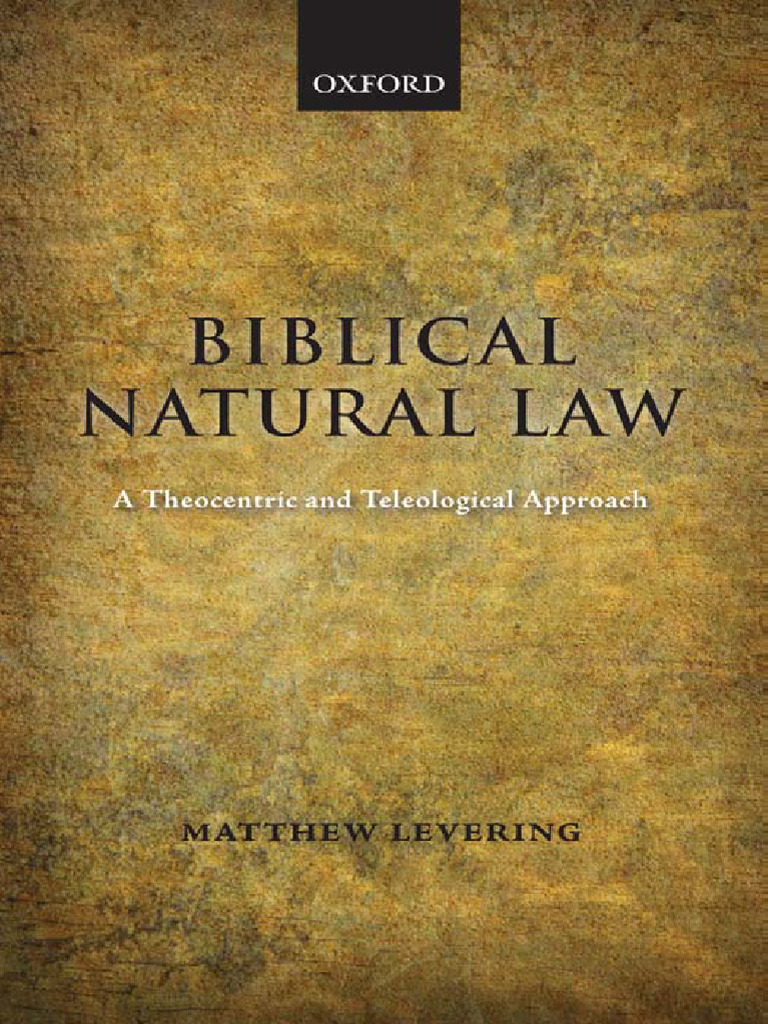 Theocentric Natural Law in Scripture | PDF | Natural Law | Bible