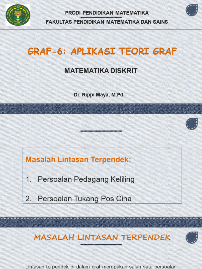 Aplikasi Algoritma Dijkstra dalam Graf | PDF