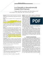 Early Predictors of Mortality in Hemodynamically