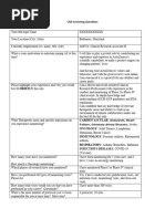 AstraZeneca Screening Questions