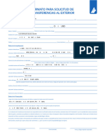 Formulario Solicitud de Transferencias G&TC