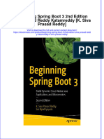 Read online textbook Beginning Spring Boot 3 2Nd Edition Siva Prasad Reddy Katamreddy K Siva Prasad Reddy ebook all chapter pdf 