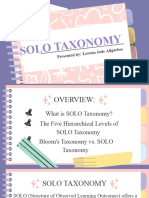 Solo Taxonomy