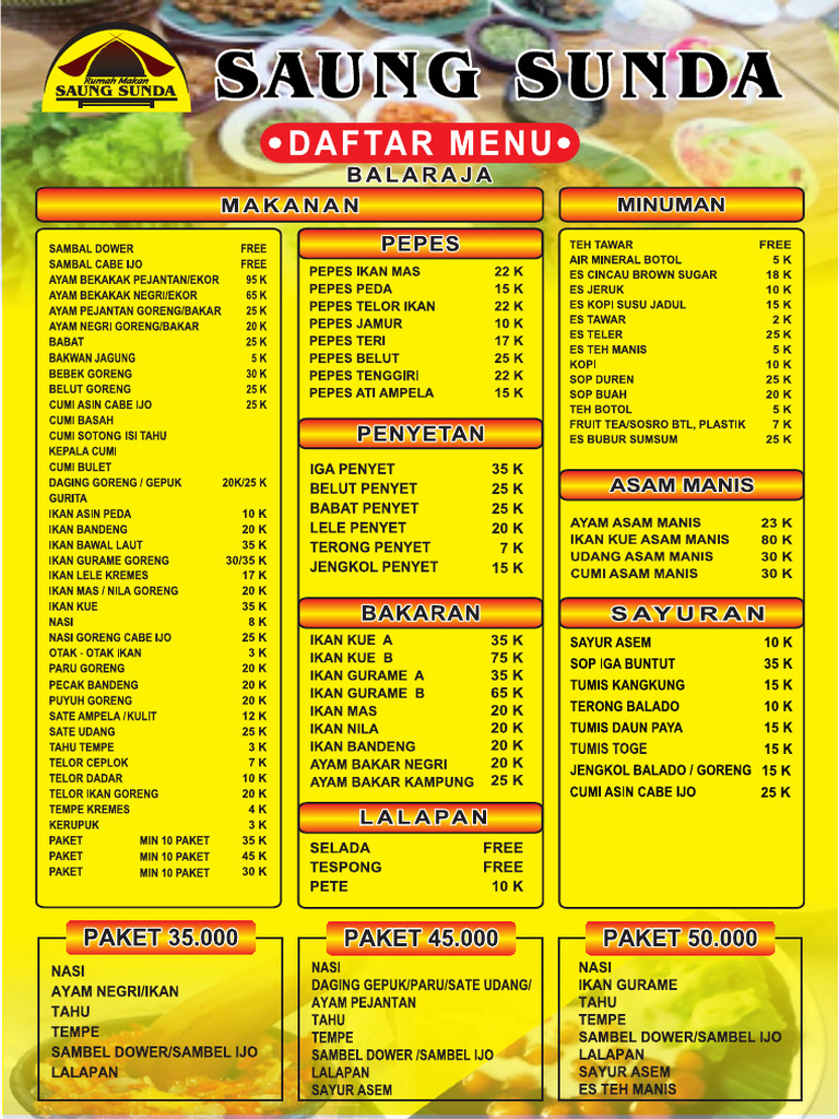 Menu Baru Balaraja | PDF