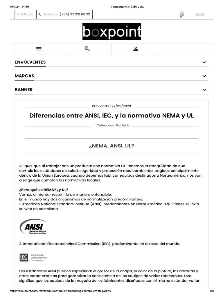 Comparacion ANSI IEC | PDF