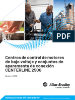 Centros de Control de Motores de Bajo Voltaje y Conjuntos de Aparamenta de Conexión Centerline 2500