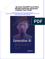 Read Online Textbook Generative Ai How Chatgpt and Other Ai Tools Will Revolutionize Business 1St Edition Tom Taulli Ebook All Chapter PDF
