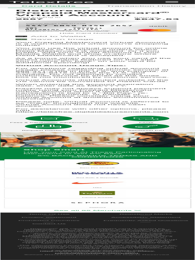 TelexFree 2 | PDF | Debit Card | Master Card