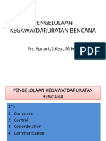 Pengelolaan Kegawatdaruratan Bencana