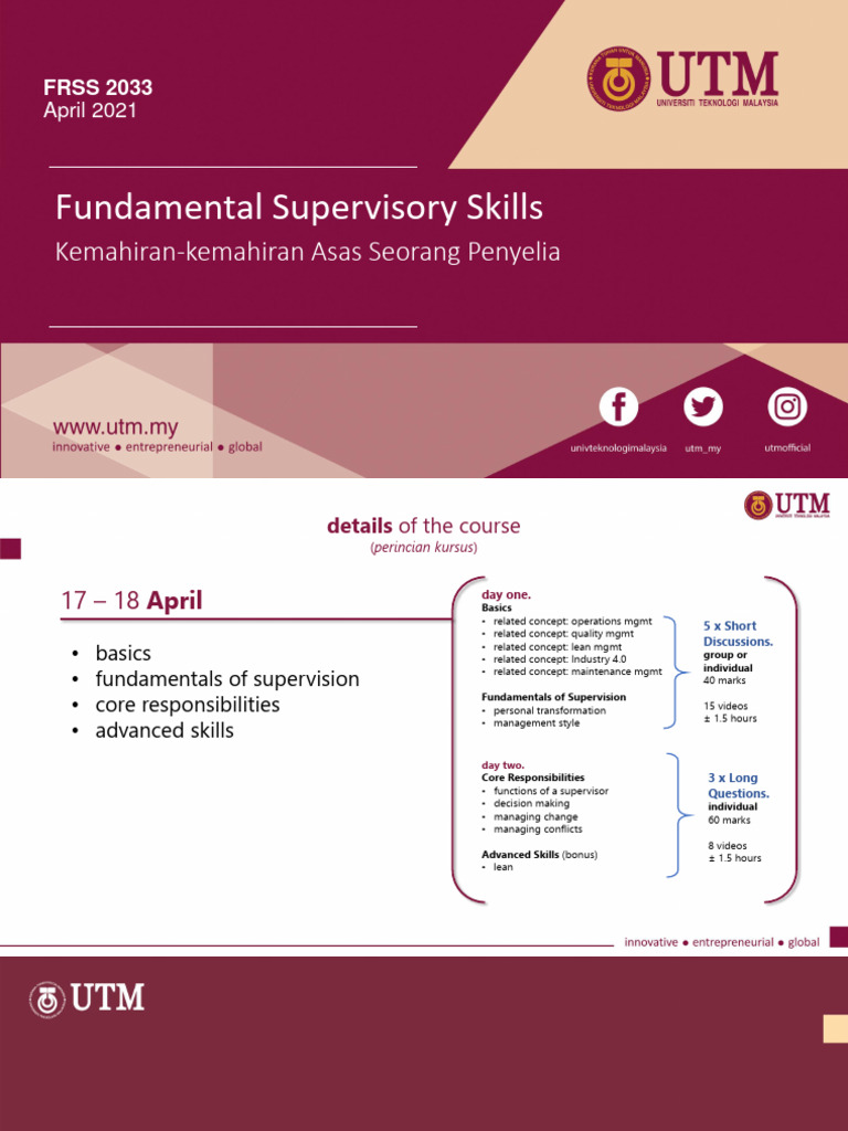Fundamental Supervisory Skills Course | PDF | Decision Making | Goal