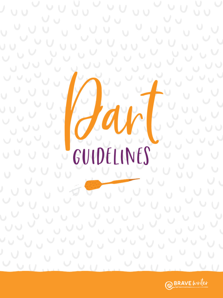 Brave Writer Dart Guidelines PDF Punctuation Part Of Speech
