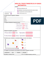 Repaso o Cuestionario Del Tercer Trimestre de 4º Grado