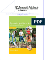 Read Online Textbook Original Community Nutrition in Action An Entrepreneurial Approach 7Th Edition Ebook All Chapter PDF