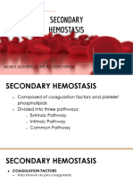Secondary Hemostasis