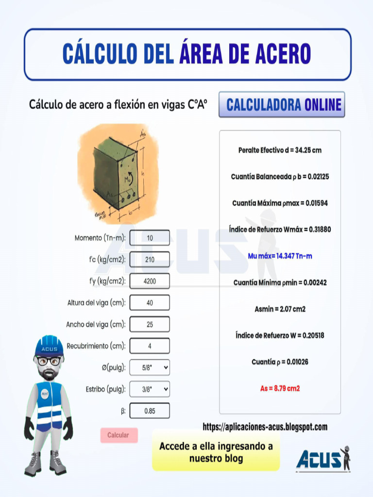 Calcular Areas de Acero | PDF