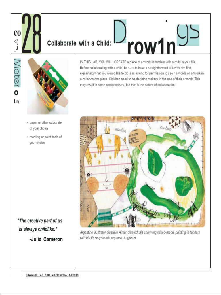 Drawing Lab For MixedMedia Artists 52 Creative Exercises To Make