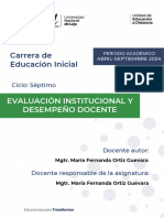 GUIA DE ESTUDIO - EVALUACIÓN INSTITUCIONAL Y DESEMPEÑO DOCENTE - Abril - Septiembre 2024