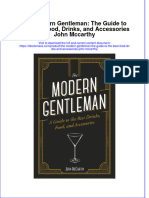 Read Online Textbook The Modern Gentleman The Guide To The Best Food Drinks and Accessories John Mccarthy Ebook All Chapter PDF