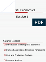 Managerial Economics Course Overview