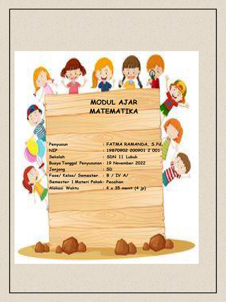 Modul Ajar Pecahan Pdf