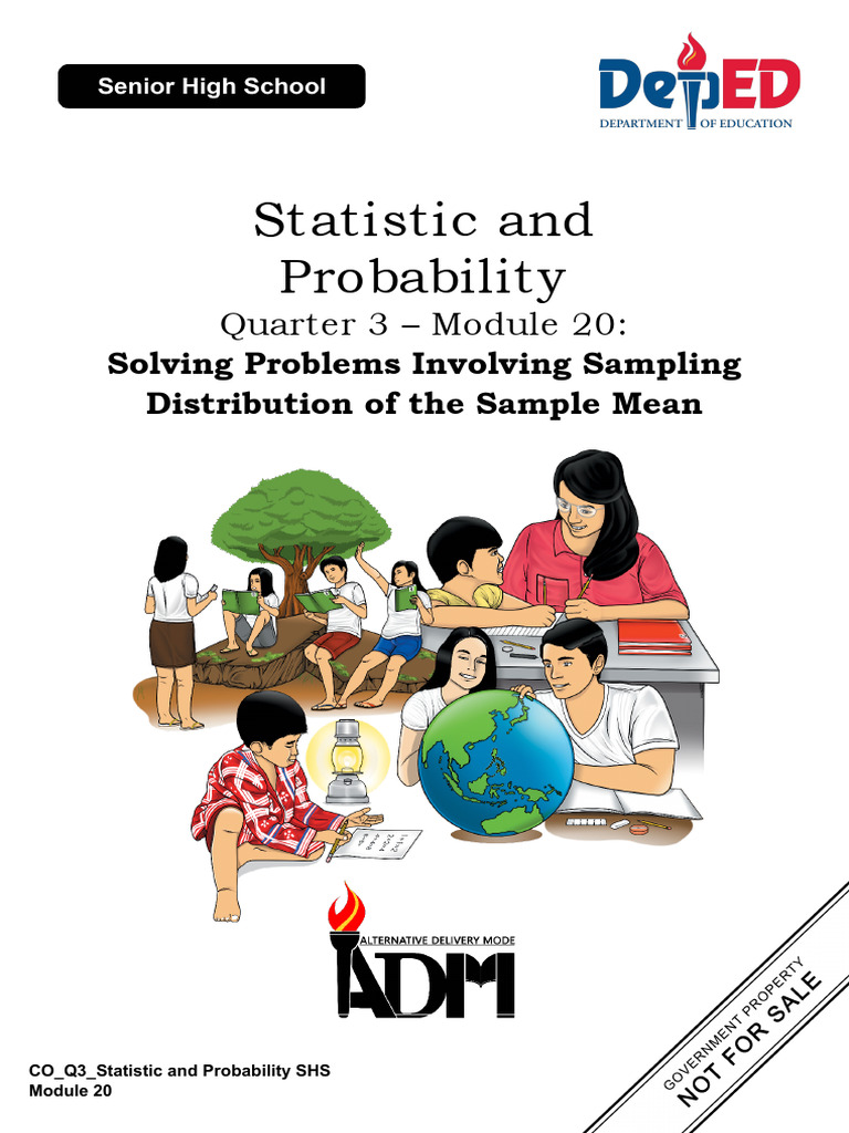 Solving Problem Involving Sampling Distribution of The Sample ...