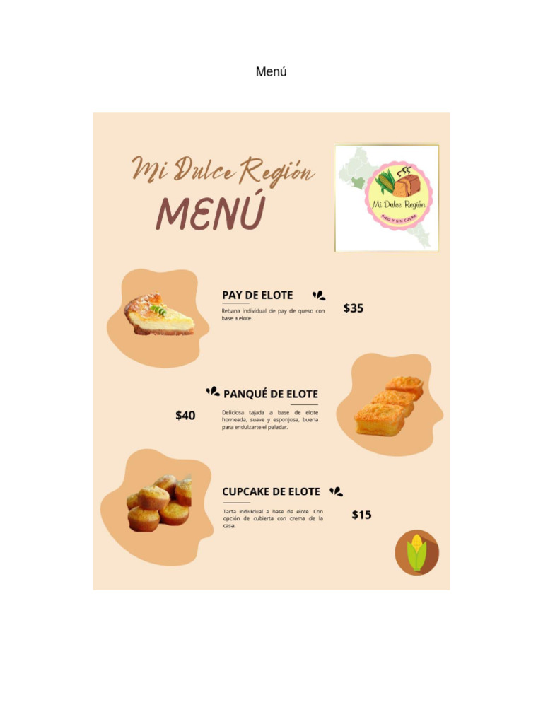 Menú, Diagramas Proceso | PDF | Magdalena | Alimentos