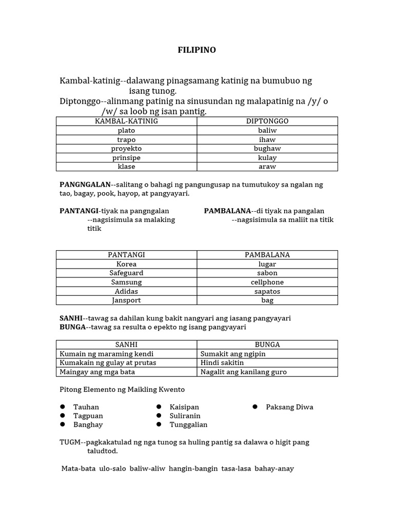 Filipino Ok | PDF