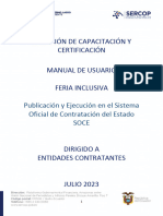 Manual SOCE Feria Inclusiva Entidades Contratantes Signed Signed Signed