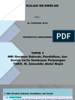 Topik 3 NW Gerakan Dakwah, Pendidikan, Dan Sosial, Serta Semboyan Perjuangan TGKH. M. Zainuddin Abdul Majid
