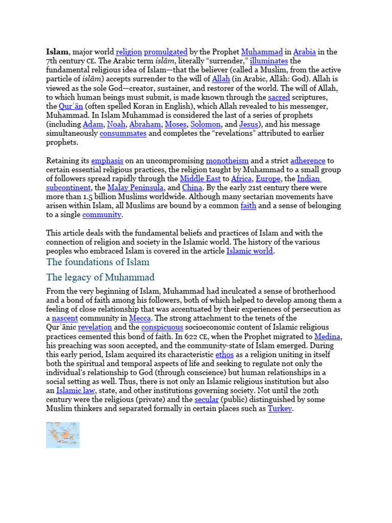 ISLAM | PDF | Prophets And Messengers In Islam | Muhammad