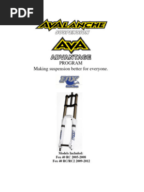 Fox 40 RC2 – Fourche VTT Tout Suspendu – Occasion état Correct