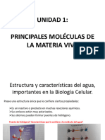 Unidad 1. Principales Moléculas de La Materia Viva (2024-1)