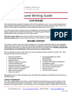 Resume Writing Guide