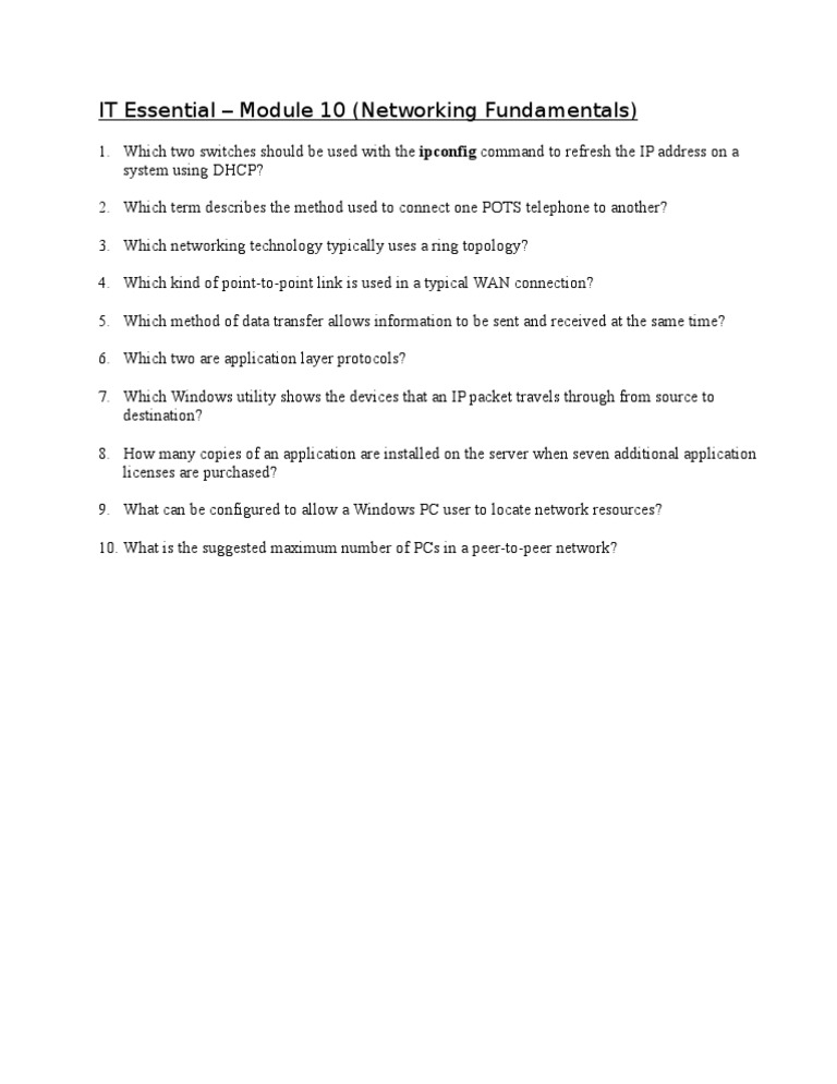Student Mod 10 | PDF | Computers | Technology & Engineering