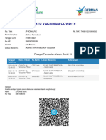 Surat Keterangan Vaksinasi V123 Sahrul