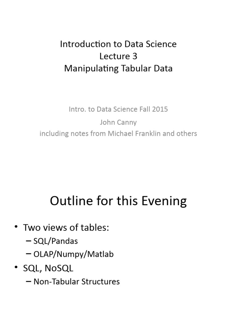 Manipulating Tabular Data in SQL | PDF | Relational Database | Database ...